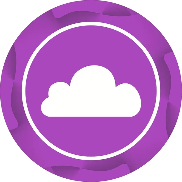 Belle icône vectorielle de glyphe de nuage — Image vectorielle