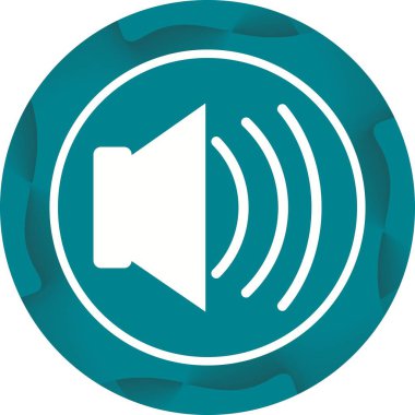 Güzel Gürültülü Sözcü Glyph Vektör Simgesi