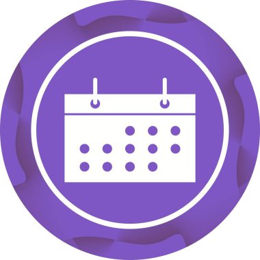 Güzel Takvim Kabartma Vektörü Simgesi