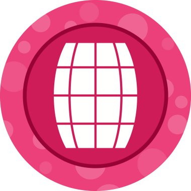 Güzel Fıçı Kabartma Vektör Simgesi