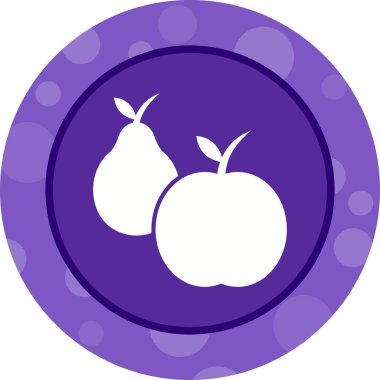 Güzel Meyve Kabartma Vektörü Simgesi