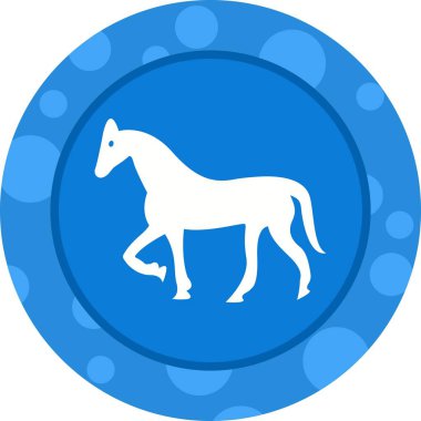 Güzel At Kabartma Vektörü Simgesi