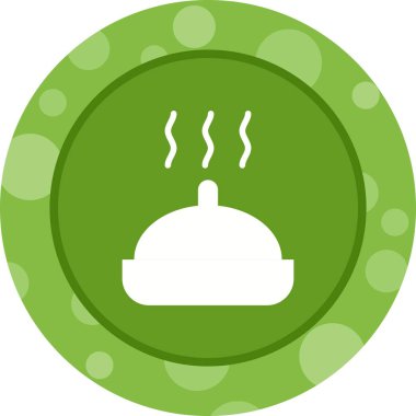 Güzel Sıcak Gıda Kabartma Vektörü Simgesi