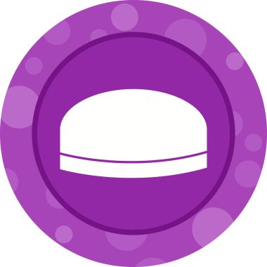 Güzel Cap Glyph Vektör Simgesi