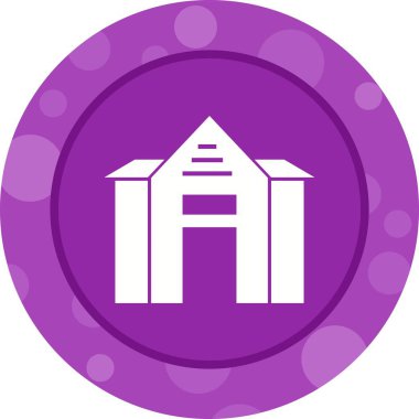 Güzel Ev Kabartma Vektörü Simgesi