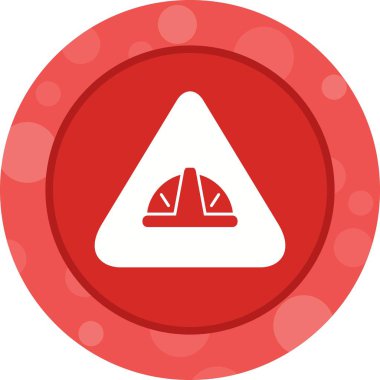 Güzel Miğfer İşareti Kabartma Vektör Simgesi