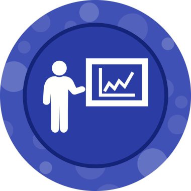 Güzel Sunum Glyph Vektör Simgesi