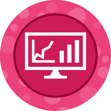 Ekran Kabartma Vektörü Simgesinde Güzel Analizler