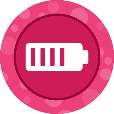 Güzel Mobil Batarya Glyph Vektör Simgesi