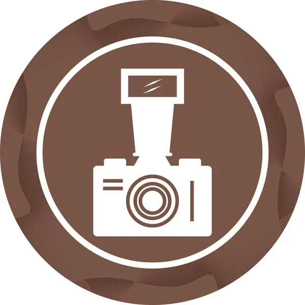 Старая видеокамера Glyph Vector Icon — стоковый вектор