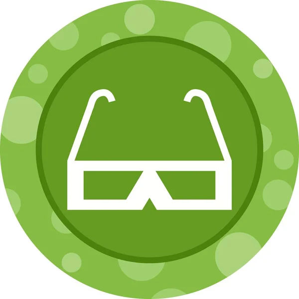 Όμορφα γυαλιά Glyph Vector Icon — Διανυσματικό Αρχείο