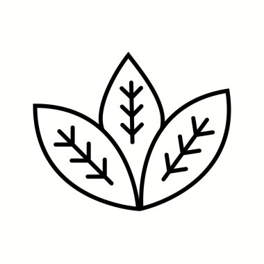 Benzersiz Spearmint Vektör Satır Simgesi