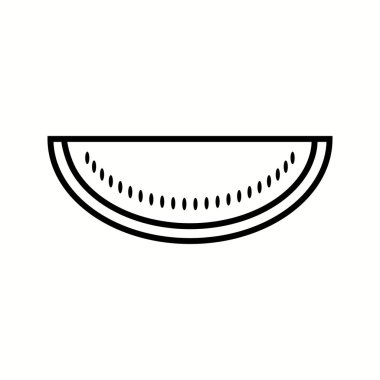 Eşsiz Karpuz Vektör Çizgisi Simgesi