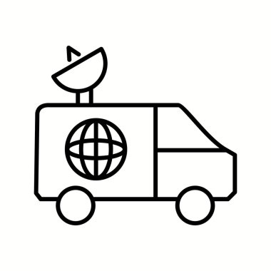 Eşsiz Haber Van Vector Satır Simgesi