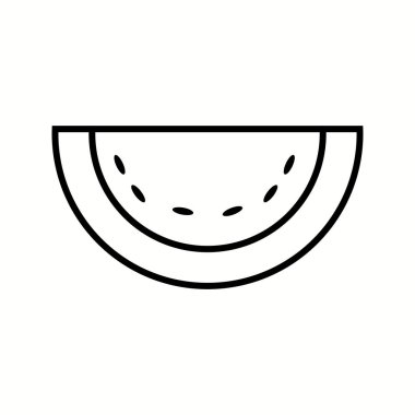 Eşsiz Melon Vektör Satır Simgesi