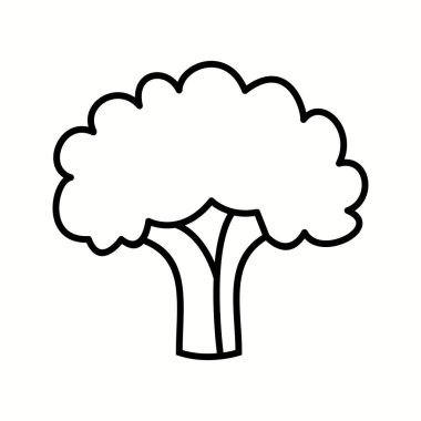 Eşsiz Karnabahar Vektör Çizgisi Simgesi