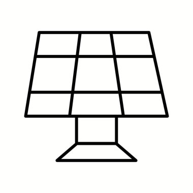 Eşsiz Güneş Paneli Ii Vektör Satır Simgesi