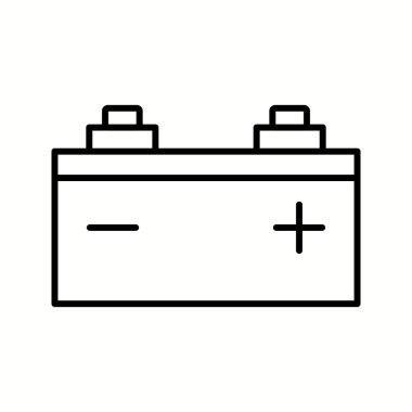 Benzersiz Baterry Vektör Satır Simgesi