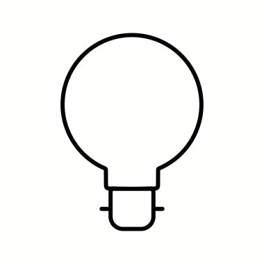 Eşsiz Ampul Ii Vektör Satır Simgesi