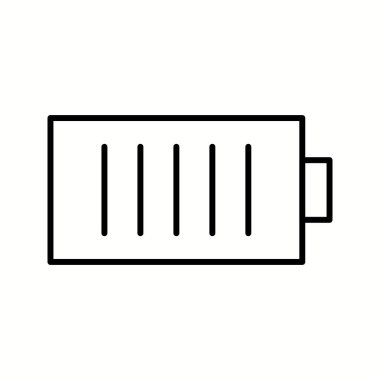 Eşsiz Şarj Hücre Vektörü Satır Simgesi