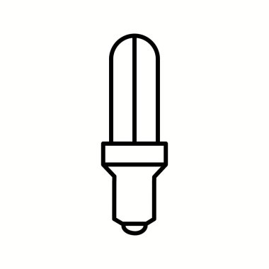 Eşsiz Enerji Koruyucu Ampul Vektör Hattı Simgesi