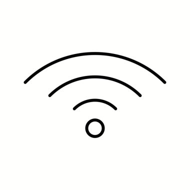 Eşsiz Wiifi Vektör Satır Simgesi