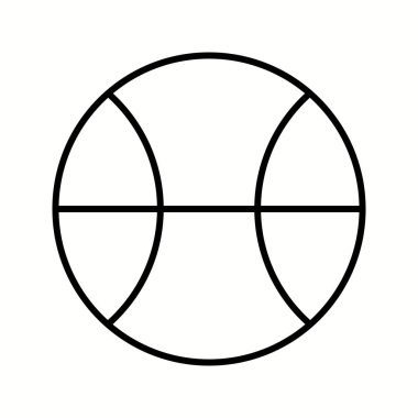 Eşsiz Top Vektör Satırı Simgesi