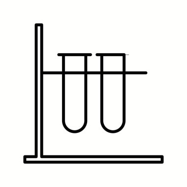 Eşsiz Test Tüpleri Vektör Satır Simgesi