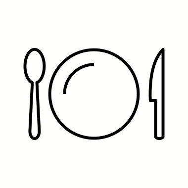 Eşsiz Utensils Vektör Satır Simgesi