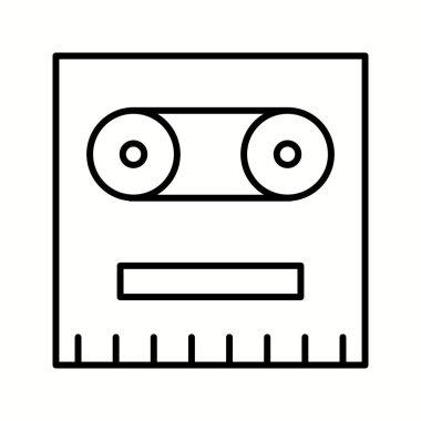 Eşsiz Kayıt Vektörü Satır Simgesi