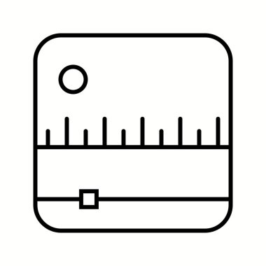 Eşsiz Fm Radyo Vektör Satır Simgesi