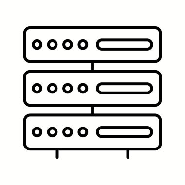 Eşsiz Depolama Vektör Satırı Simgesi