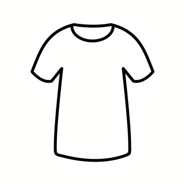 Eşsiz T-Shirt Vektör Satır Simgesi