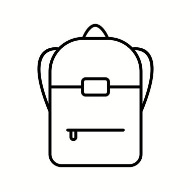 Eşsiz Sırt Çantası Vektör Satırı Simgesi