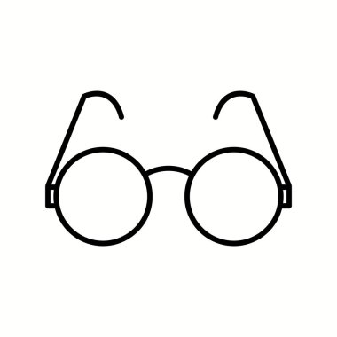 Benzersiz Güneş Gözlüğü Vektör Satırı Simgesi