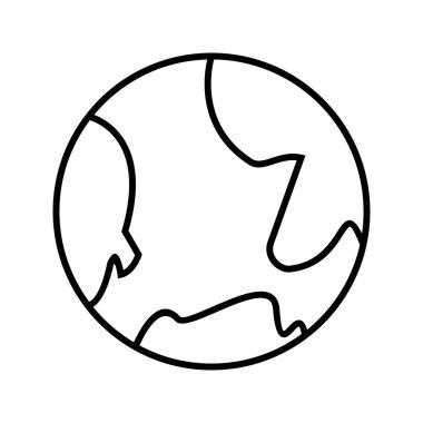 Eşsiz Dünya Vektör Satırı Simgesi