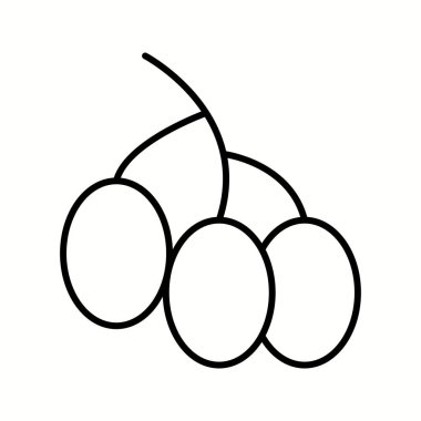 Eşsiz Böğürtlen Vektör Satırı Simgesi