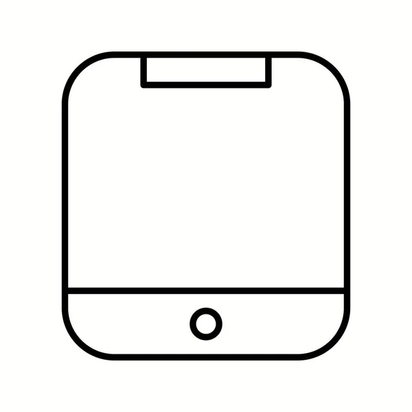 Einzigartiges Smart Device Vector Line Icon — Stockvektor