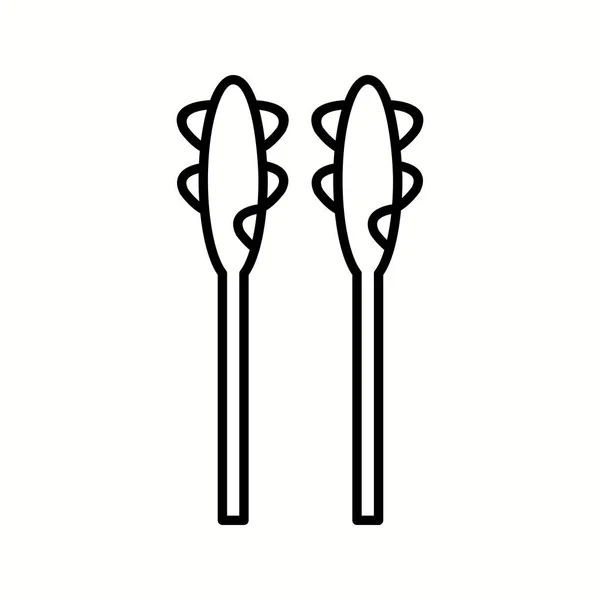 Икона "Векторная линия спаржи" — стоковый вектор
