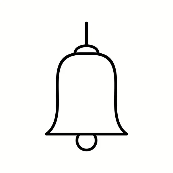 Unikalna ikona linii wektorowej dzwonów — Wektor stockowy