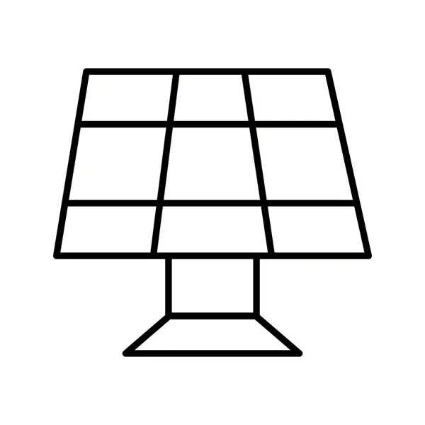 Eşsiz Güneş Paneli Ii Vektör Satır Simgesi