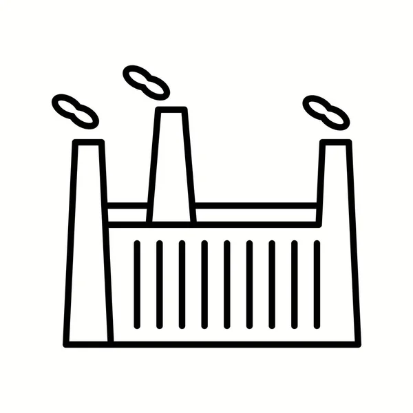 Икона векторной линии Уникального завода — стоковый вектор