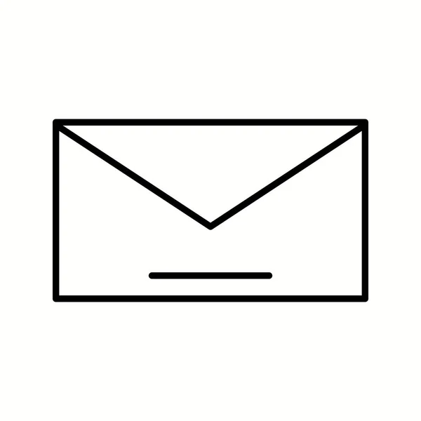 Einzigartiges Mail Vector Line Icon — Stockvektor