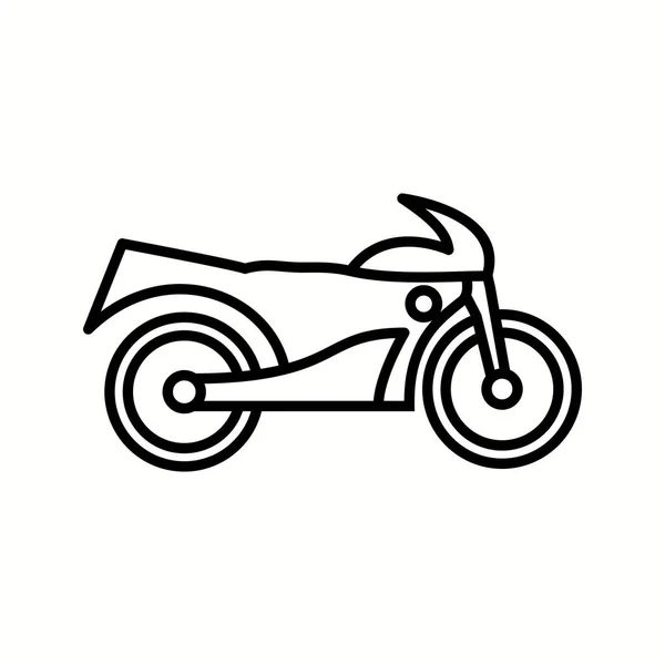 Bicicleta única Vector Line Icono — Archivo Imágenes Vectoriales