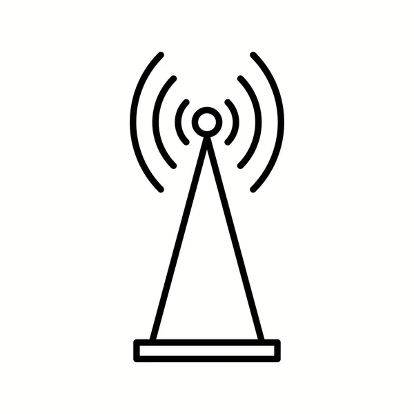 Unieke antenne vectorlijn icoon — Stockvector