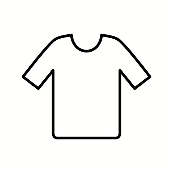 Camisa única Vector Line Ícone — Vetor de Stock