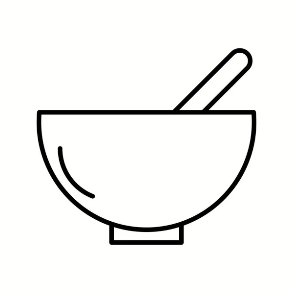 Jedinečná ikona vektorové linie potravin — Stockový vektor