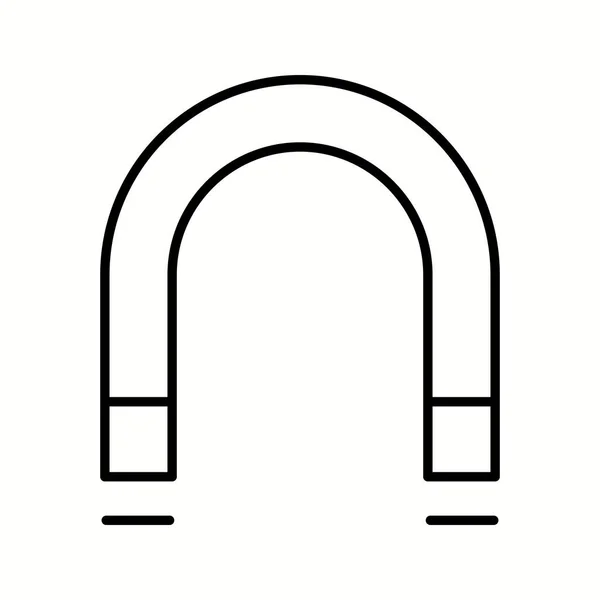 独特的磁力矢量线Icon — 图库矢量图片