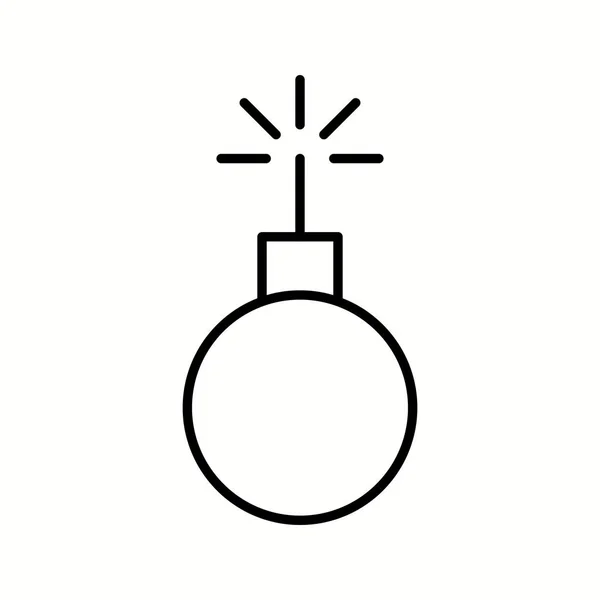 Egyedülálló robbanásvektor vonal ikon — Stock Vector