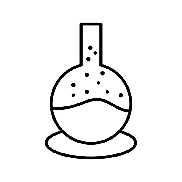 Burbujas únicas de Experimento Vector Line Icon — Vector de stock